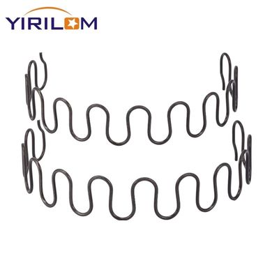 Musim semi zigzag hitam untuk kursi sofa dengan ketinggian busur khusus 16-35mm Lebar dan permukaan yang dilektroplasi