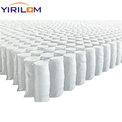 Matras Putih / Biru Pocket Spring dengan Kemasan yang Dikompresi dan Digulung untuk Pengiriman yang Mudah