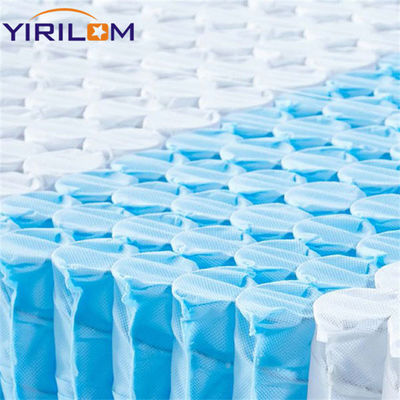 Matras Putih / Biru Pocket Spring dengan Kemasan yang Dikompresi dan Digulung untuk Pengiriman yang Mudah
