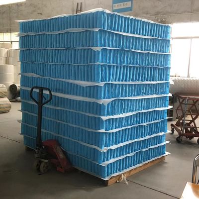 High Carbon Steel Wire Mattress Pocket Spring Unit dengan opsi zona 1/3/5/7 untuk dukungan yang optimal