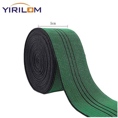 Customized Green 7cm Stretch PP Sofa Belt Edge Banding Straps 5cm Meubel Tapel Sofa Elastic Webbing Belt