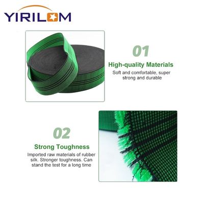Warna Hijau Elastis Webbing Ringan Webbing Untuk Sofa
