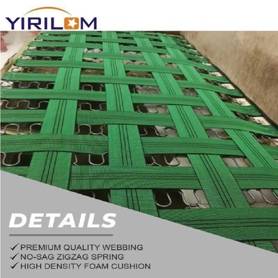 Custom 50mm Lebar 1,5mm Ketebalan Sofa Webbing dengan 50% Stretch untuk furnitur Tapel karet