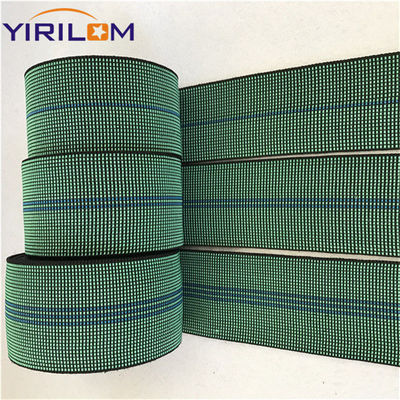 5.0cm Lebar Elastis Karet Webbing Dengan Nylon Polyester Untuk Asesoris Interior Sofa