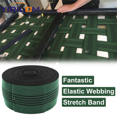 5.0cm Lebar Elastis Karet Webbing Dengan Nylon Polyester Untuk Asesoris Interior Sofa