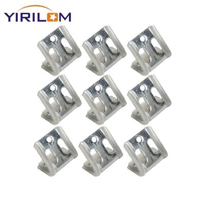 4 lubang logam plastik Zig Zag Spring Clip Untuk Memperbaiki Grapa De Resorte Para Sofa Tempat Tidur Spring Clip
