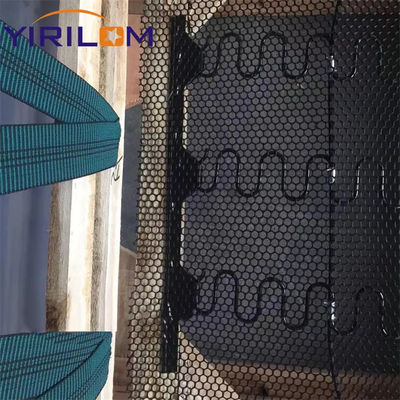 200m Per Roll Nylon PP Plastik Clip Strip untuk Sofa Zigzag Spring dengan 10cm 12cm 15cm jarak simpul