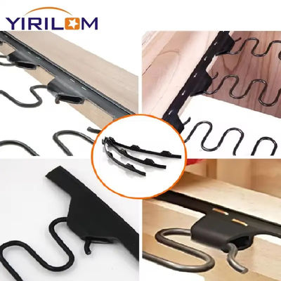 Aksesoris Sofa Custom Hitam PVC Sofa Zig Zag Spring 10cm 12cm Plastik Zig Zag Springs Gelang Strip