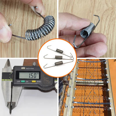 Klip Penahan Pegas Kait Keseimbangan Baja Karbon Tinggi dengan Diameter 1.5mm dan Panjang 97mm untuk Pegas Sofa