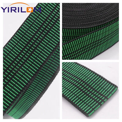 Polyester High Elasticity Sofa Webbing dengan karet untuk perbaikan furnitur dan pita elastis