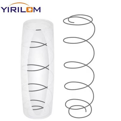 18x18x4 Inci Individu Terbungkus Sofa Pocket Coil Spring dengan High Carbon Steel Wire untuk Dukungan Medium-Firm