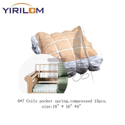 Dukungan dan Kenyamanan Superior Sofa Pocket Spring Coils dengan 80g/m2 Kain Tenun untuk Tempat Duduk yang Dapat Dikustomisasi