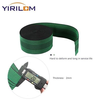 Green Tapestry Elastic Webbing Stretch Band Untuk Sofa Sofa