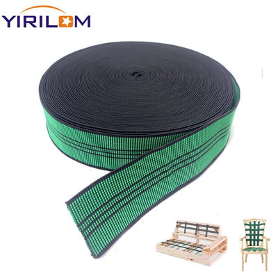 Aksesoris furnitur Elastis Rubber Webbing Untuk Sofa 1.4mm-1.5mm
