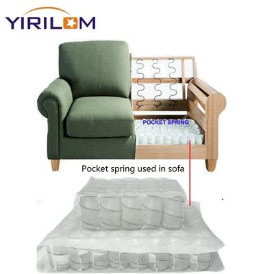 Rulo Putih Kain Non Woven Paket Pocket Spring Unit Untuk Kusen Sofa