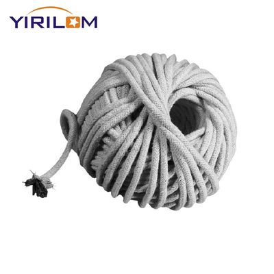 China Row Material Manufacturer Cotton Ropes Custom 3mm tebal abu-abu alami kerajinan kapas tali