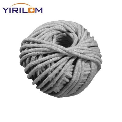 China Row Material Manufacturer Cotton Ropes Custom 3mm tebal abu-abu alami kerajinan kapas tali