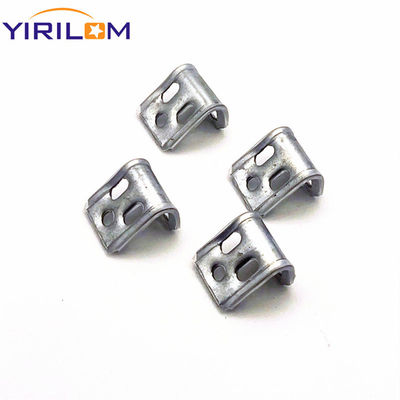 Modern stainless steel setengah plastik 4 lubang spring klip untuk sofa hardware aksesoris