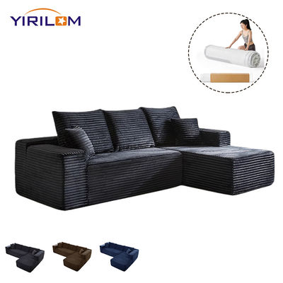 Sofa Kompresi 267x175x65cm Sofa Sudut Dikemas Vakum