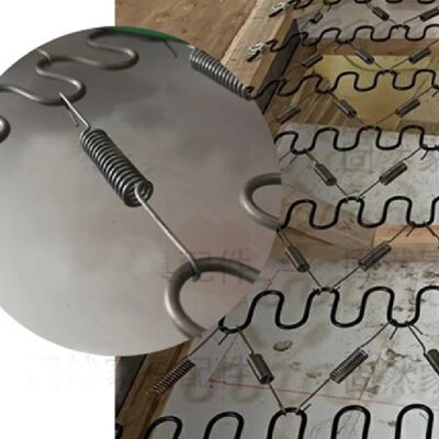 1.5mm Diameter 97mm Panjang Baja Karbon Tinggi Wire Balance Hook Spring Fixing Clip untuk Furniture Suspension