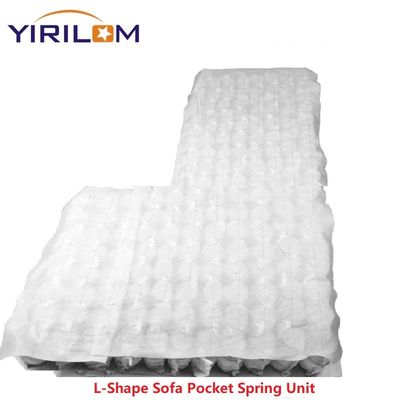 Disesuaikan 10cm Tinggi L-Bentuk Bagian Sofa Pocket Spring dengan High Carbon Steel Wire untuk Sofa