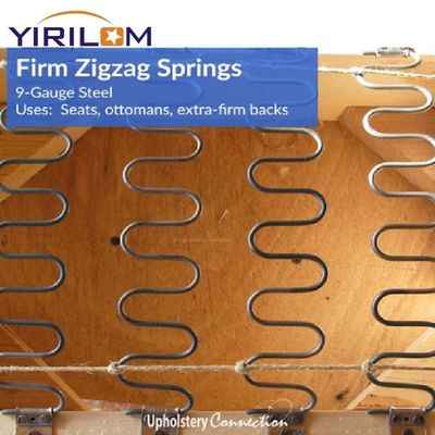 Kawat baja karbon tinggi Zigzag Spring dengan anti karat Lapisan dan 50mm Tinggi untuk sofa dan furnitur