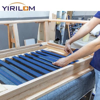 Harga bagus Anyaman Elastis Sofa Polipropilena Lebar 5cm Kustom dengan Pita Lateks Elastis Tahan Abrasi Tinggi on line