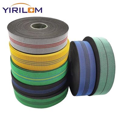 Sofa Webbing 1.4mm-1.5mm Ketebalan 75pcs Karet Dan Polypropylene Untuk Persyaratan Pelanggan