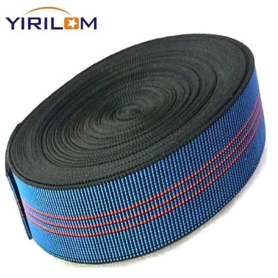Polypropylene Rubber Sofa Webbing dengan 50% elongasi dan panjang yang dapat disesuaikan untuk dukungan furnitur
