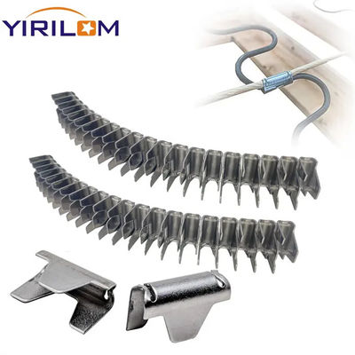 Bagian furnitur M66 Sofa Spring Mattress Steel Staples Clips Untuk Bingkai Tempat Tidur