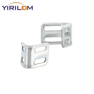 Klip Pegas Setengah Plastik Berlapis Seng 4 Lubang untuk Perangkat Keras Furnitur Sofa