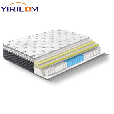 Harga bagus 3 Zona 4 Inci Tinggi Kasur Pocket Spring Unit dengan Kabel Baja Karbon Tinggi untuk Dukungan Ergonomis on line
