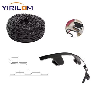 200m panjang gulungan sofa Plastik Fitting Clip Strip dengan Nylon dan PP Material untuk 10cm, 12cm, 15cm jarak simpul