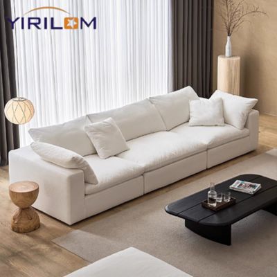 Harga bagus Sofa Modular Seksi Putih Beras Vakum Terkompresi untuk Furnitur Ruang Tamu on line