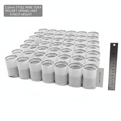 Unit Pegas Saku Sofa Ergonomis 2.0mm Kawat Baja Tinggi 4'' untuk Dukungan yang Ditingkatkan