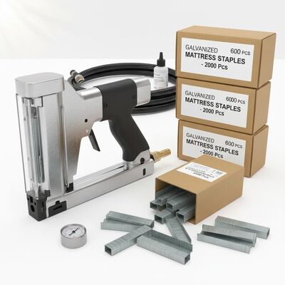Harga bagus Paku Kasur Galvanis dengan Pistol Pneumatik untuk Rangka Furnitur - Kemasan 6000 pcs/kotak on line