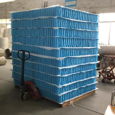 High Carbon Steel Wire Mattress Pocket Spring Unit dengan independent nested springs untuk support body contouring