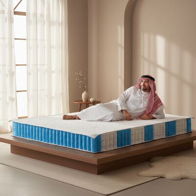 5 Zone High Carbon Steel Pocket Spring Unit for Customizable Height Mattress Support