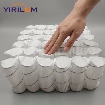 Resiliensi Tinggi 1.8mm Struktur Independen Kawat Micro Pocket Spring Coil Unit untuk Kusen Sofa