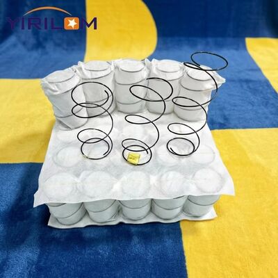 Sofa Kain Putih 80gsm Pocket Spring Unit dengan Coil Independen yang awet dan Tinggi 6cm-12cm