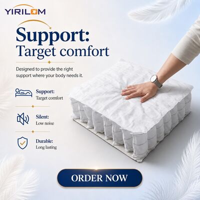 Serbaguna bebas Pocket Spring untuk sofa dan bantal tempat tidur dengan ukuran kustom dan kumparan baja