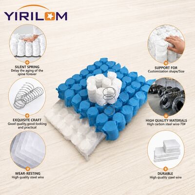 Harga bagus Ukuran yang disesuaikan 1.0mm-2.3mm Steel Wire tahan lama Non-Woven Fabric Sofa Pocket Spring Unit on line