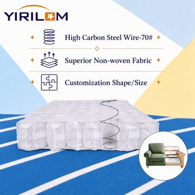 10cm Tinggi Micro Pocket Spring Unit untuk Deep Sofa Seat Cushion dengan OEM Custom Service