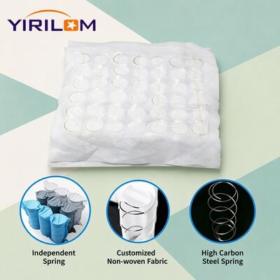 Unit Pegas Kantong Kawat Baja Karbon Tinggi dengan Lapisan Kain Non-Woven untuk Penopang Sofa Independen