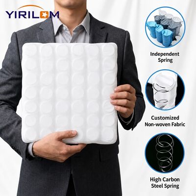 Eco-Friendly High Carbon Steel Wire Non-Woven Fabric Covered Pocket Spring Unit untuk sofa dengan ukuran yang disesuaikan