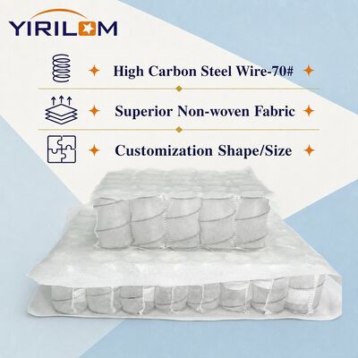 Sofa yang dibungkus secara individual dengan spring saku dengan baja elastis tinggi dan penutup kain non tenunan di ketinggian 6-25cm