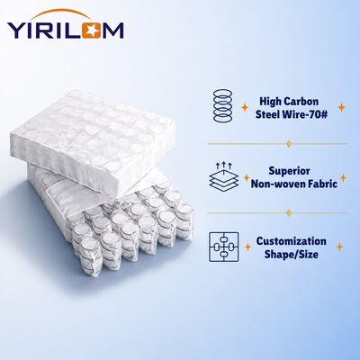 Custom High Carbon Steel Wire Sofa Pocket Spring Unit dengan Tinggi 6-25cm dan Tutup Kain Non Woven
