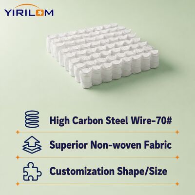 Harga bagus 1.8mm Baja Karbon Tinggi Micro Pocket Spring untuk Bantalan Sofa dengan Desain Ringan dan Ukuran yang Dapat Disesuaikan on line