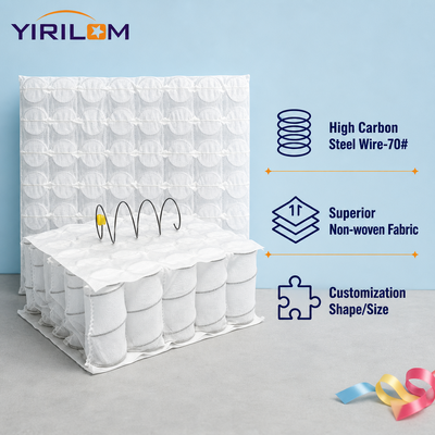 Harga bagus Kabel baja berkarbon tinggi non-anyaman Kain Cover Sofa Pocket Spring Unit 6-25cm Tinggi untuk bantal sofa on line