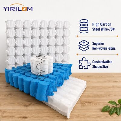 Harga bagus 1.8-2.0mm Wire High Carbon Steel Independent Pocket Spring Unit dengan Compressed Roll Pack untuk Sofa Cushion on line
